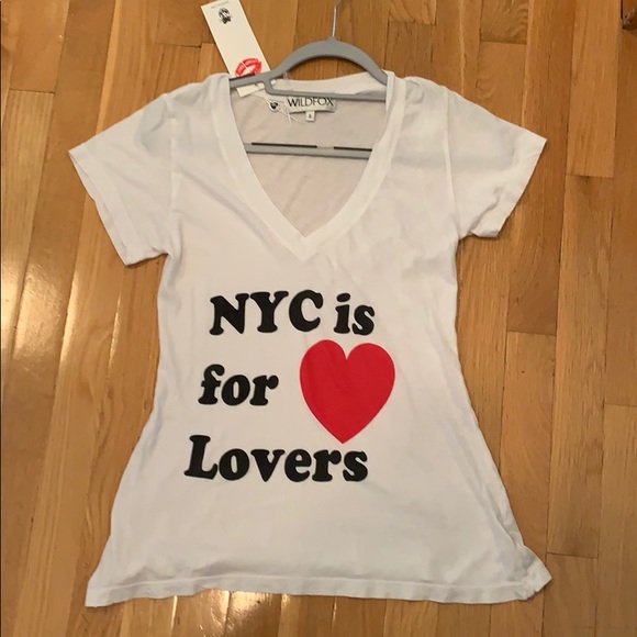 Wildfox Tops - NWT Wildfox NYC is for Lovers v neck size small